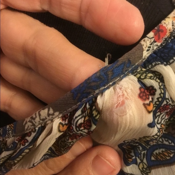 Rue 21  XL tie front semi sheer blouse - Picture 12 of 15